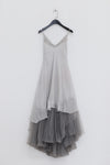 Marc Le Bihan Knitted Frill Tulle Dress Collection Two-layer Tulle French Handmade MLB-2104-QIANHE PEARL GREY Pearl Grey 2104